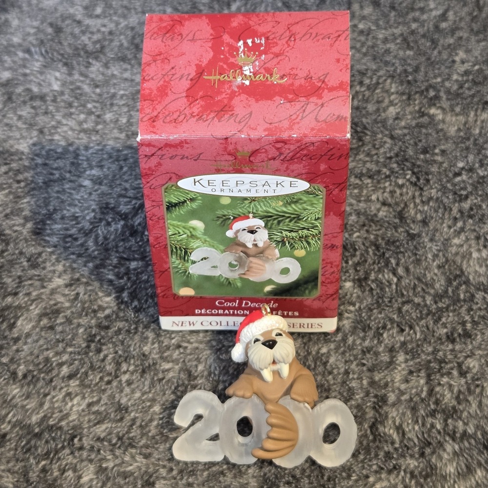Hallmark Keepsake Ornament Cool Decade Collector's Series 2000 Walrus Christmas